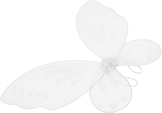 STOBOK White Butterfly Wings for Kids Girls Fairy Wing Princess Wings Party Costume Wings Girls Fairy Angel Wings Birthday Party Dress Up Performance Role Play Supplies