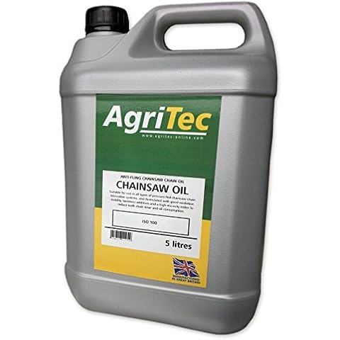 Chainsaw Chain Oil 5 Litres Anti-Fling Lubrication ISO 100 Cover