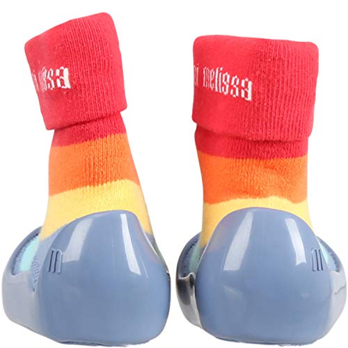 Mini Melissa Alpha Play Sunny Day Baby :Azul/Vermelho;Tamanho do calçado:20-21
