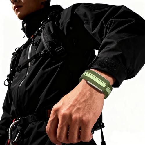 Image of omee Silicone Sport Band Compatible with Whoop 5.0 Band One, Peak and Life /MG Strap Men Women, Breathable Sport Adjustable Waterproof Replacement Wristbands Straps for Whoop 5.0 Silicone Bands