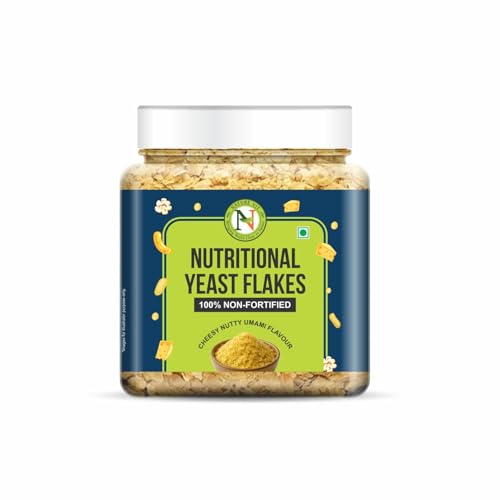 Image of NatureVit Nutritional Yeast Flakes Unfortified, 100g | Nutritional Yeast Powder | Non-Fortified Flakes | Nutty & Cheesy Flavour Seasoning