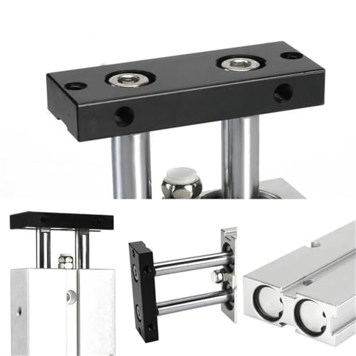 Vérin modèle TN en alliage d'aluminium usiné double tige - 5