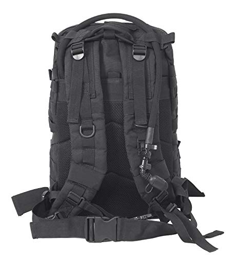 Seibertron MOLLE Motorcycle Bicycle Cycling Helmet Holder Backpack Helmet Holder / Carrier Hydration Backpack Basketball Backpack for Outdoor Riding Mountaineering (Helmet, Water Bladder Not Included) Black - Image 7