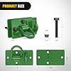 VEVOR 5/16" Tractor Bucket Hook With Tie Down Ring, Grade 70 Forged Steel 2 Pack Bolt On Grab Hook With Back Plate Green