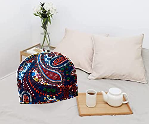Image of Large Tea Cozy for Teapot Insulated - Black - Thermal 100% Cotton Extra Thick Wadding - Designed in England - Tea Cozies Covers Fit 1 to 6 Cup Neutral Kitchen Textiles Range (Black)