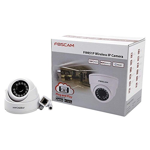Foscam 720P Hd Wifi Dome Ip Camera, Indoor Security Surveillance Camera，33Ft Night Vision, Motion Detection & Alert Notification, Free Image/Video Cloud Storage Service Available, Fi9851P, White #TOP7
