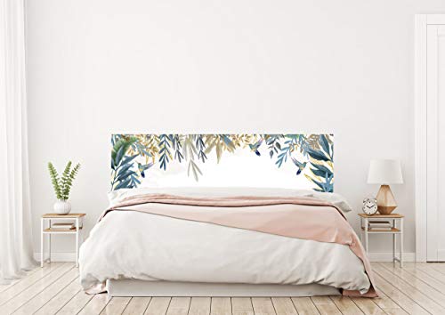 Oedim Cabecero Cama PVC Plantas Tropicales 135x60cm | Disponible en Varias Medidas | Cabecero Ligero, Elegante, Resistente y Económico