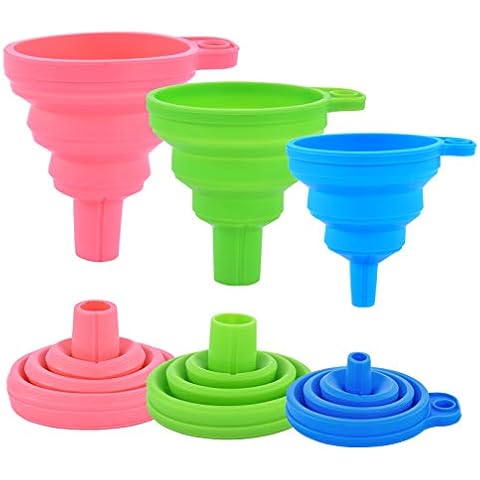 Kitchen Silicone Collapsible Funnel Set Cover