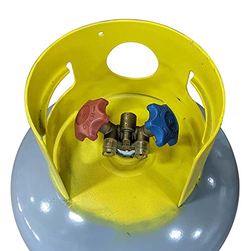 New 50 lb. Capacity Refrigerant Recovery Cylinder with Y Valve for Liquid/Vapor Recovery R410A