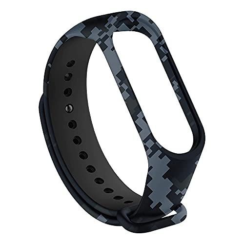 Image of Replacement Silicone Camouflage Army Style Band Strap For Xiaomi Mi Band 4 and Mi Band 3(Device Not Included) (Digital Camouflage)