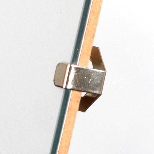 rahmenloser Bilderrahmen DIN A4 21x29,7 cm | Cliprahmen mit Echtglas & Aufsteller | für Urkunden, Zertifikate & Fotos | 50er Set