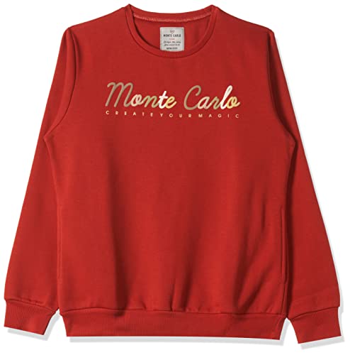 Image of Monte Carlo Embroidered Cotton Blend Round Neck Womens Sweatshirt