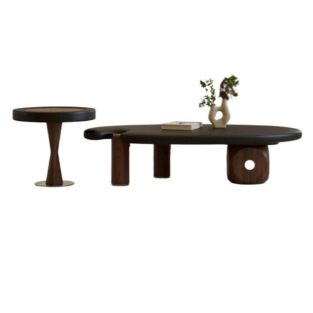 ZTHYSHOZ Side Table Coffee Table Set Modern Sculptural Living Room Tables for Home Decor Flexible Arrangement