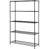 ニトリ(NITORI) スチールラック CUSTOM 幅115cm 4段 ブラック 8791494