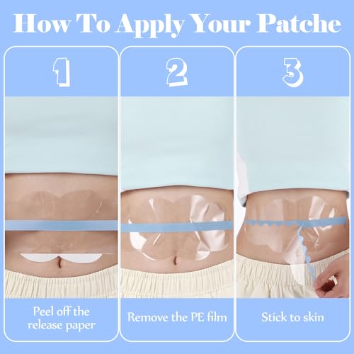 Image of Bonuci 30 Pieces Tummy Lift Tuck Tapes, Invisible Waterproof Cellulite Bikini Swimsuit Thigh Boob Skin Lift Tapes for Women