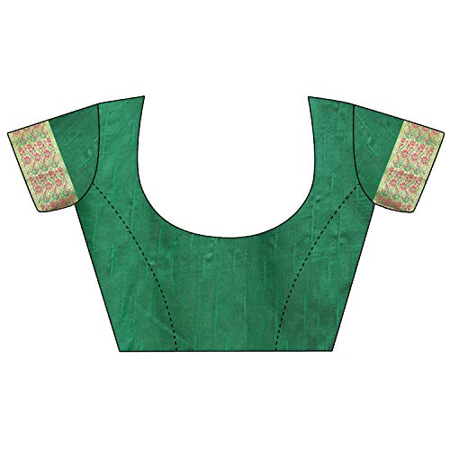 Image of EthnicJunction Women's Silk Woven Saree With Blouse Piece