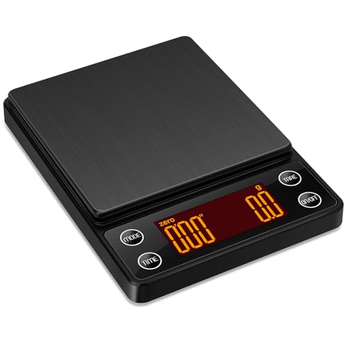Espresso Scale with Timer 3kg/0.1g Accuracy Coffee