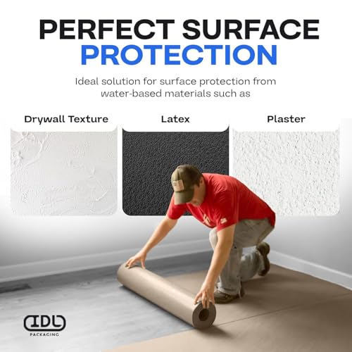 Brown Rosin Masking Paper 24" x 1992" (166 feet), 332 Sq.Ft. – Thick Floor Covering (66 lb Thickness) - USA-Made Masking Paper for Painting and Construction, Surface Protection by IDL Packaging miniatura 3