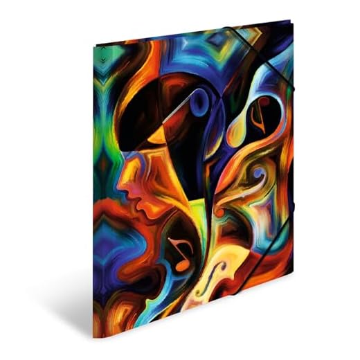 HERMA 19857 Carpeta de dibujo Artline con motivo Obra de arte, A3, plástico resistente, con impresión interior, carpeta de 1 palmo