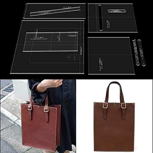AAB-48 Acrylic Tote Bag Template - Leather Pattern Handbag