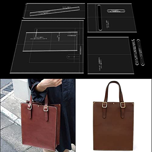 Sac fourre-tout en acrylique AAB-48 avec motifs en cuir pour femme