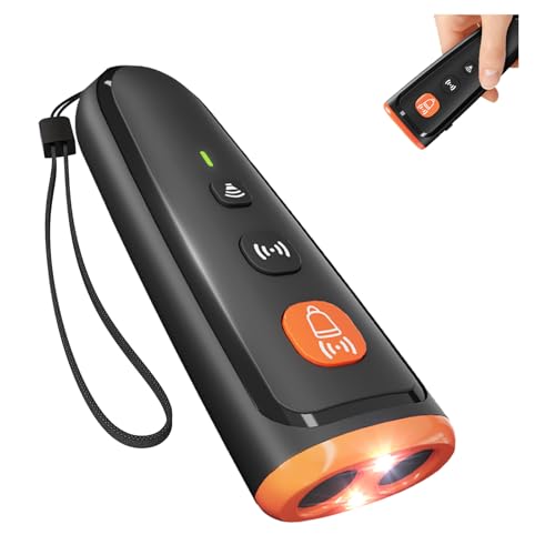 HOPFROG Anti Bell Gerät Hunde, Tragbarer Antibell Ultraschall Gerät, Leistungsstarkes Hunde Bellen Stoppen, Hundebellen-Abschreckmittel für Kleine Große Hunde Innen Außenbereich Antibell Hund