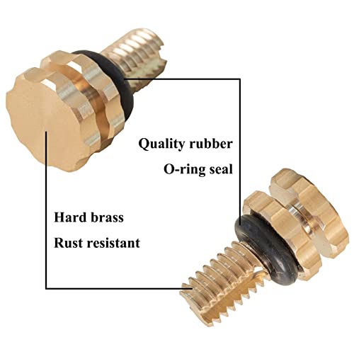 Zeiboat Ecx1322A Pool Filter Air Relief Vent Valve With O-Ring, Brass, 3/8-16G Male #TOP1