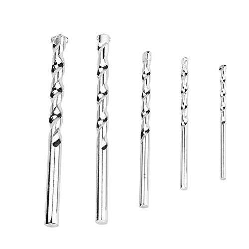 Foret à maçonnerie-5 pièces ensemble de forets en acier inoxydable pointe de forage électrique pour tuile de brique en béton maçonnaire 4-10mm Cover