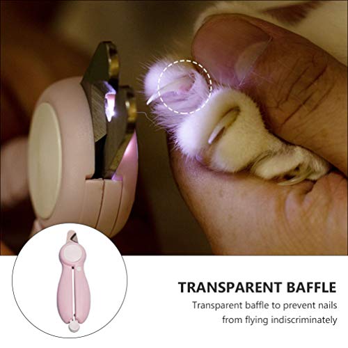 Cortador de unhas Balacoo para cães com luz de LED, cortador de unhas para gatos e cães, tesouras de