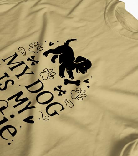 Image of INDISSH T-Shirt for Man | Regular and Plus Size Upto 7XL | Pet Lover Graphic Printed | Round Neck Cotton Fabric Regular fit Casual T-Shirt for man - RNM-DOGBESTIE-PAR