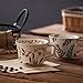 Imagen de Swuut Juego de 2 tazas de café de cerámica vintage de 12 onzas