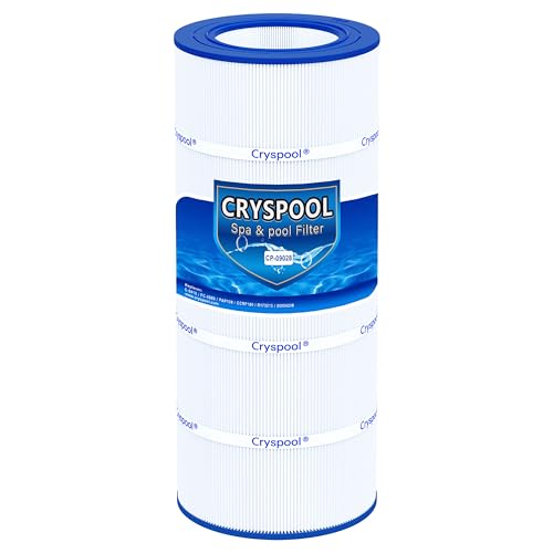 Cryspool 09028 Filter Compatible with CC100 Clean & Clear CCRP100 R173215 Predator-100 Posi-Clear PXCRP 100 PAP100 C-9410 FC-0686 100 Sq. Ft Pool Filter Cartridge 1 Pack