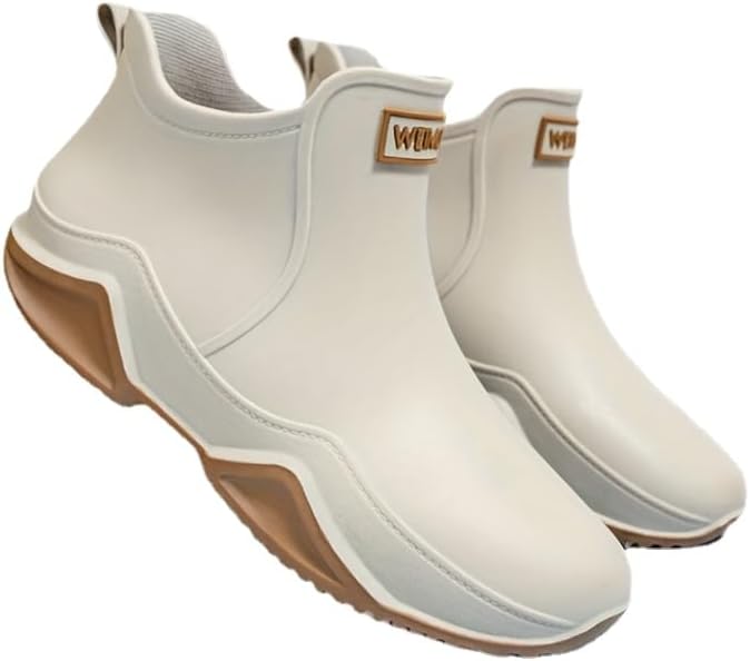 Men's Trendy Rain Boots, Non-Slip Wear-Resistant Waterproof Rain Shoes for Outdoor Working Fishing