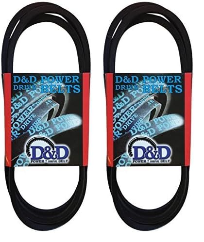 Image of D&D PowerDrive A53 /4L550 V Belt, A /4L, Rubber, 1 /2 inch x 55 inch OC (Pack of 2)