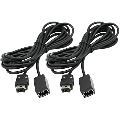 NES Classic Controller Extension Cable 5.9 FT 2-Pack, Replacement Controller Extension Cable for Super Nintendo SNES Classic Edition (2017), Mini NES Classic Edition (2016), Wii/Wii U Controller Cover