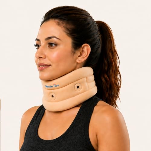 Image of Wonder Care Cervical Collar Adjustable Collar Support Brace, Neck Support Soft Neck Collar Neck Brace For Neck Pain And Support For Women & Men- XXLarge