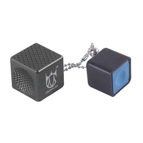 CROWN ME Billiard Billiard Pool Cue Tip Tool Cube, Cube tip Tool,Billiard Chalk Holder, cue tip Repair Tool, Billiard cue Accessories,Black