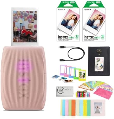 Amazon.com : Fujifilm INSTAX Mini Link 3 Smartphone Printer | Rose Pink ...