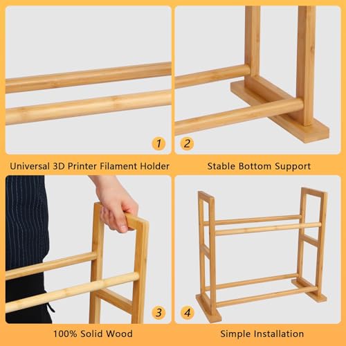 Support de filament pour imprimantes 3D avec organisateur de bureau durable