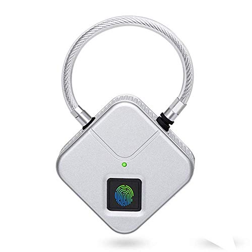 Fingerprint Padlock Smart Touch Lock Metal Waterproof Anti-Theft Int Keyless for Gym Locker, School Locker Lock, Backpack, Suitcase