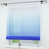 Besonderheit: Einfache Gardine mit dem Farbverlauf aus Voile， bietet aber auch eine tolle Dekoration.