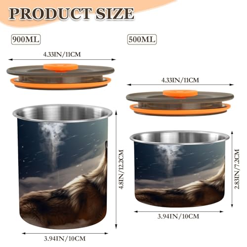 Envase de Acero Inoxidable Hermético para Café 500 ml miniatura 2