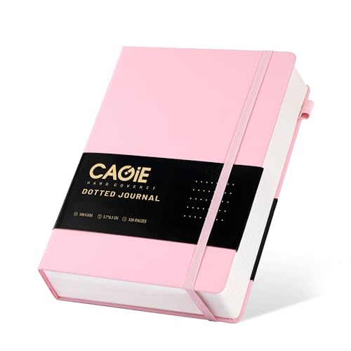 CAGIE Bullet Dotted Journal Notebook 320 Pages 100 GSM Paper