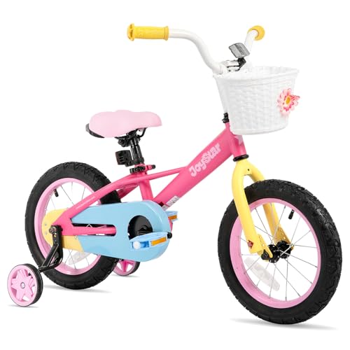 JOYSTAR 16" Girls Bike with Training Wheels & Coaster Brake