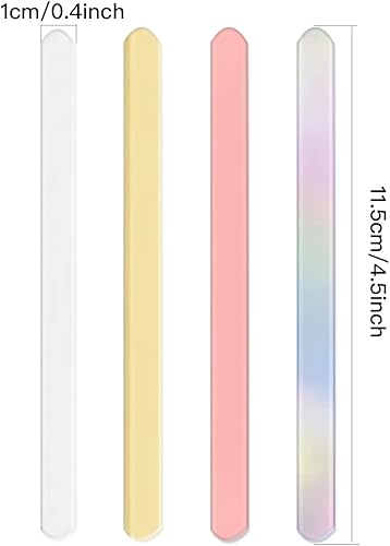 Vista 2 de 80 palitos de acrílico reutilizables para tartas de helado, palitos de espejo para paletas de helado, mini palitos de helado para manualidades