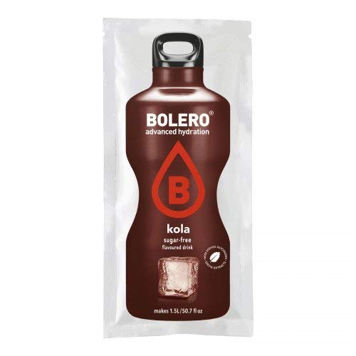 BOLERO Drinks 72 bustine da 9 grammi gusto COLA - Preparato istantaneo per Bevande con Stevia e Vitamina C e Senza Zucchero