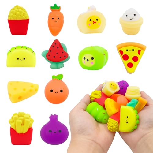Cuackamily 12 Pcs Mini Squishy Kawaii Squishys Juguete Suave de Alivio de Estrés...