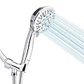 High Pressure Shower Head with Handheld, 8 Sprays Modes Shower Head with 59? Stainless Steel Hose, Full Body Coverage Powerful Massage Setting Shower Heads with Adjustable Bracket…