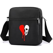 Gothic Crossbody Bag Mini Messenger Bags Goth purse With Adjustable Straps