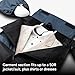 Halfday Convertible 2-in-1 Vegan Leather Premium Garment Duffel Weekender Bag 45L | Carry-on, Wrinkle-Free Travel, Hanging Suit Compartment, Shoe Pockets, Trolley Sleeve, Ocean